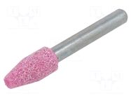 Grindingstone; Ø: 10mm; aluminium oxide; plunger; 6mm PG PROFESSIONAL