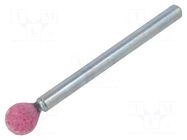 Grindingstone; Ø: 6mm; Ø: 3mm; aluminium oxide; Mounting: rod 3mm PG PROFESSIONAL