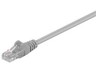 CAT 5e Patch Cable, U/UTP, grey, 1.5 m - copper-clad aluminium wire (CCA)