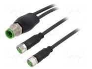 Cable: for sensors/automation; M8; PIN: 3; straight; 1.5m; plug MURRELEKTRONIK