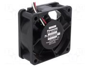 Fan: DC; axial; 12VDC; 60x60x25mm; 33.6m3/h; 27.5dBA; ball; 4000rpm PANASONIC