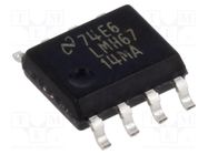 IC: operational amplifier; 400Hz; Ch: 1; SO8; ±4÷6.25VDC,8÷12.5VDC TEXAS INSTRUMENTS