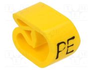 Markers; Marking: +; 8÷16mm; PVC; yellow; -30÷60°C; leaded; PA-3 