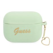 Guess GUAPLSCHSN AirPods Pro cover green/green Silicone Charm Heart Collection, Guess