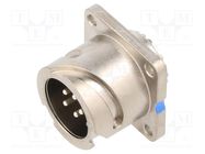 Connector: circular; socket; PIN: 5; male; soldering; AC; size 14S AMPHENOL