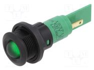 Indicator: LED; prominent; green; 12VDC; 12VAC; Ø16mm; IP67; plastic CML INNOVATIVE TECHNOLOGIES