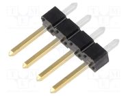 Connector: pin strips; pin header; BERGSTIK; male; PIN: 4; straight AMPHENOL COMMUNICATIONS SOLUTIONS