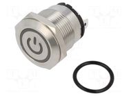 Switch: vandal resistant; Pos: 2; SPST-NO; 20A/220VAC; IP40; OFF-ON ONPOW