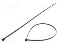 Cable tie; multi use; L: 772mm; W: 8.9mm; polyamide; 670N; black HELLERMANNTYTON