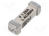 Fuse: fuse; quick blow; 1.25A; 250VAC; 125VDC; SMD; ceramic; copper SCHURTER