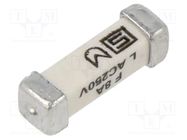 Fuse: fuse; quick blow; 8A; 250VAC; 125VDC; SMD; ceramic; 3x10.1mm SCHURTER