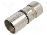 Enclosure: for M23 connectors; for cable; straight; D6; 7÷10mm 