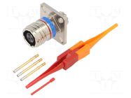 Connector: military; socket; female; PIN: 3; straight; crimped; 7.5A AMPHENOL AIR