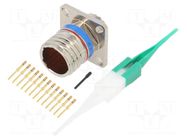 Connector: military; socket; male; PIN: 13; straight; crimped; 5A AMPHENOL AIR