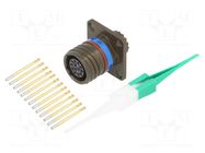 Connector: military; socket; female; PIN: 13; straight; crimped AMPHENOL AIR
