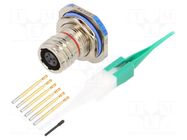 Connector: military; socket; female; PIN: 6; straight; crimped; 5A AMPHENOL AIR