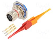 Connector: military; socket; female; PIN: 3; straight; crimped; 7.5A AMPHENOL AIR