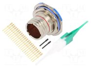 Connector: military; socket; male; PIN: 22; straight; crimped; 5A AMPHENOL AIR