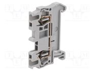 Splice terminal: rail; 0.08÷1.5mm2; ways: 1; terminals: 2; grey PHOENIX CONTACT