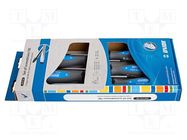 Kit: screwdrivers; Pozidriv®,slot; TBI; cardboard packaging,box UNIOR