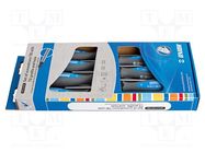 Kit: screwdrivers; Torx® with protection; TBI; 7pcs; 621/1CS7TBI UNIOR