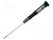 Screwdriver; slot; precision; 1,2x0,25mm; 605E; Blade length: 60mm UNIOR