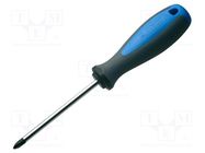 Screwdriver; Phillips; PH0; 615TBI; Blade length: 60mm UNIOR