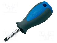 Screwdriver; slot; 4,0x0,8mm; 627TBI; Blade length: 25mm UNIOR