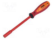 Screwdriver; insulated; 6-angles socket; HEX 6mm; 1kVAC UNIOR