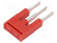 Comb bridge; red; terminals: 3; 3.5mm PHOENIX CONTACT