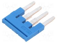 Comb bridge; blue; terminals: 4; 5mm PHOENIX CONTACT
