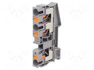 Splice terminal: rail; PT; 57A; 1kV; for DIN rail mounting; grey PHOENIX CONTACT