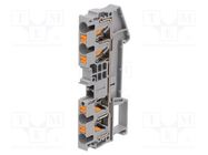 Splice terminal: rail; 0.2÷6mm2; ways: 1; terminals: 4; grey; PT PHOENIX CONTACT