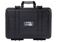 Hard carrying case; black; plastic SONEL