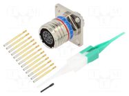 Connector: military; socket; female; PIN: 13; straight; crimped AMPHENOL AIR