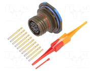 Connector: military; socket; female; PIN: 10; straight; crimped AMPHENOL AIR