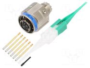Connector: military; plug; female; PIN: 6; straight; crimped; 5A AMPHENOL AIR