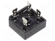 Bridge rectifier: single-phase; Urmax: 1kV; Ufmax: 1.1V; If: 25A FAGOR