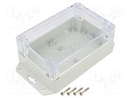 Enclosure: multipurpose; X: 100mm; Y: 150mm; Z: 60mm; ZP; light grey KRADEX