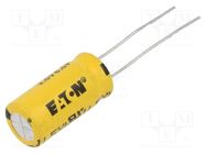 Supercapacitor; THT; 6F; 3VDC; -10÷30%; Body dim: Ø10.5x22.3mm EATON ELECTRONICS