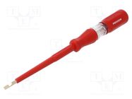 Voltage tester; insulated; 3,0x0,5mm; 180mm; 220÷250VAC PROXXON