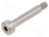 Screw; UNC6-32x19.1; Head: cheese head; hex key; stainless steel KEYSTONE