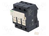 Fuse base; for DIN rail mounting; Poles: 3 SCHNEIDER ELECTRIC