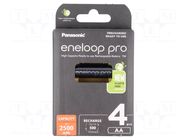 Re-battery: Ni-MH; AA; 1.2V; 2500mAh; ENELOOP PRO; Ø14.35x50.4mm PANASONIC
