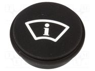 Button; round; Ø21mm; black; 09 EAO