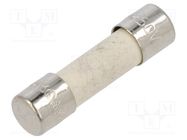 Fuse: fuse; quick blow; 2.5A; 250VAC; ceramic,cylindrical; 5x20mm EATON/BUSSMANN