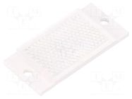 Reflector; 20x43x3.6mm; M3 x2; EM CARLO GAVAZZI