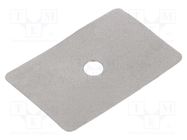 Heat transfer pad: graphite; L: 36.5mm; W: 24mm; Thk: 0.2mm; 20W/mK 