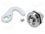 Lock; cast zinc; 18mm; Kind of insert bolt: KW7 ELESA+GANTER