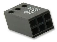 WTB HOUSING, RCPT, 6POS, 2ROW, 2.54MM